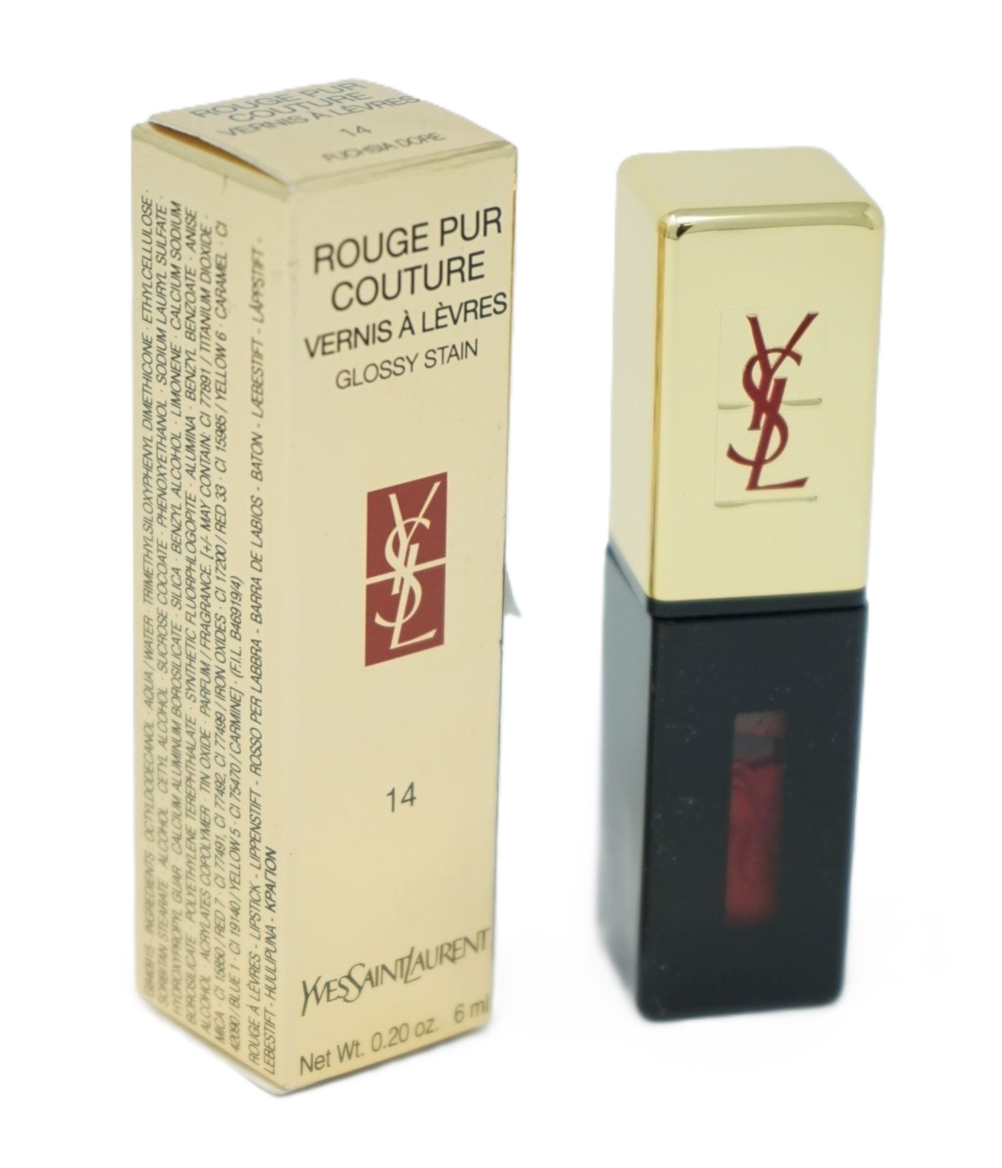 YVES SAINT LAURENT Eau de Toilette Yves Saint Laurent Vernis Lippenstift 14 Fuchsia Dore