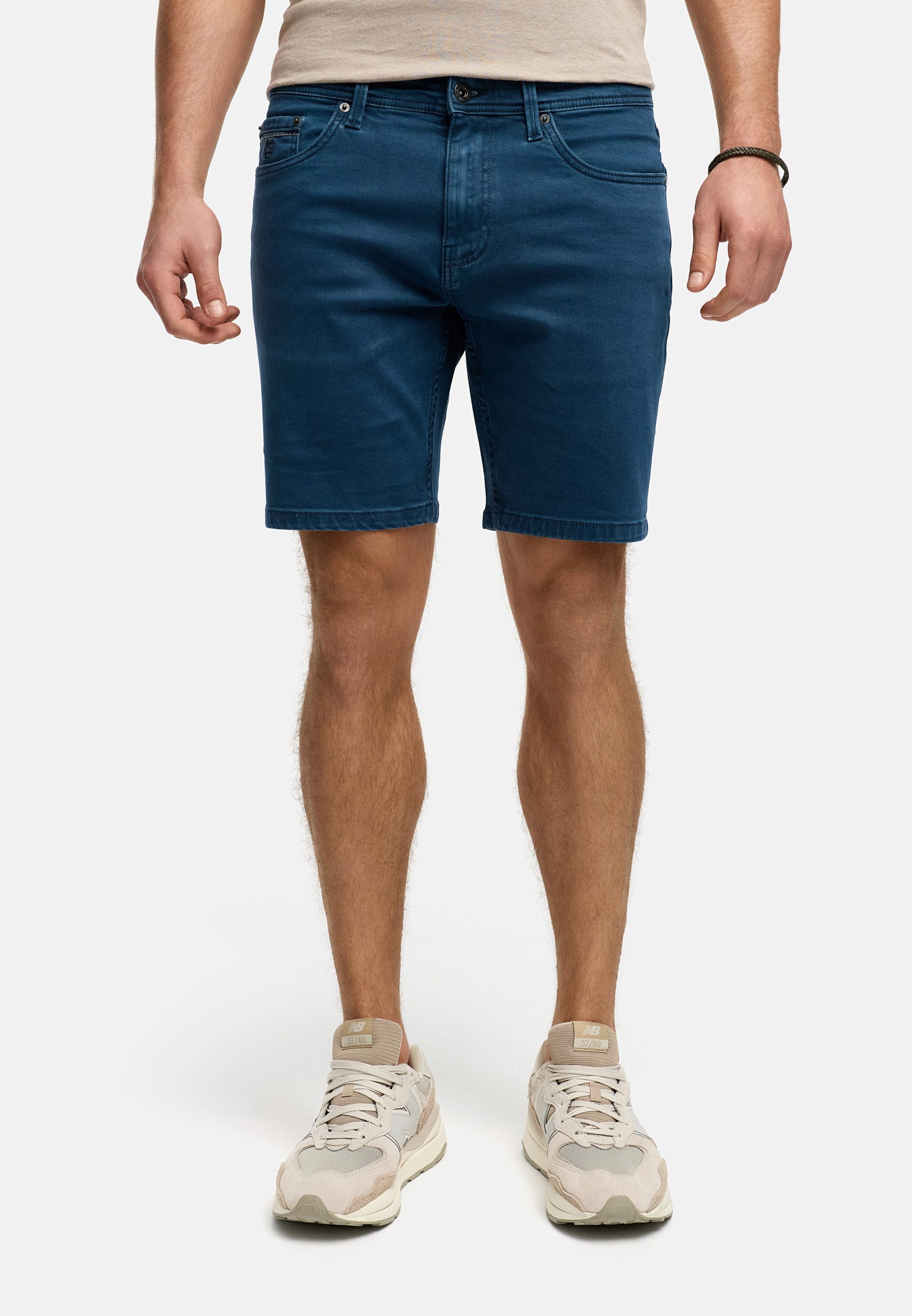 INDICODE Jeansshorts Herren INSymon Jeans Shorts Herrenshorts 5-Pocket-Shorts aus Soft Denim