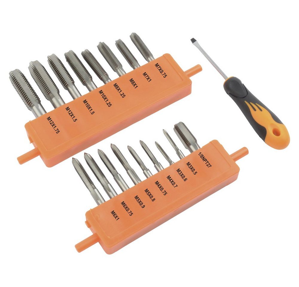 Thumbnail - Brüder Mannesmann Werkzeuge Gewindeschneider Brüder Mannesmann M53230 Gewindeeinsatz 40teilig M3, M4, M5, M6, M7