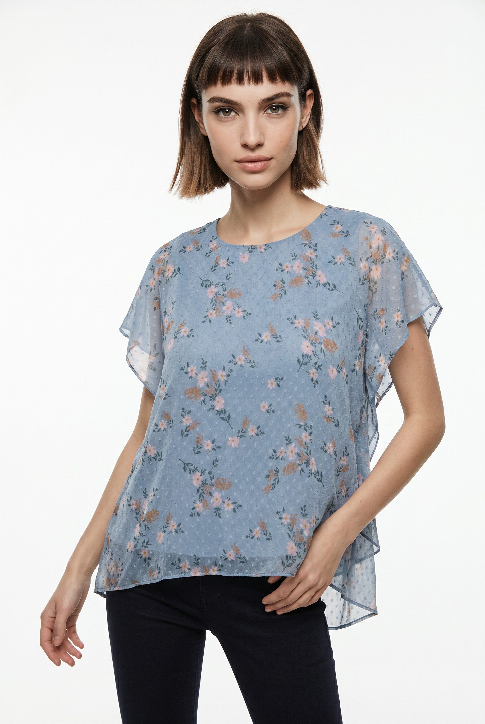 ONLY CARMAKOMA Blusenshirt CARSIGRID LIFE SS O-NECK TOP AOP