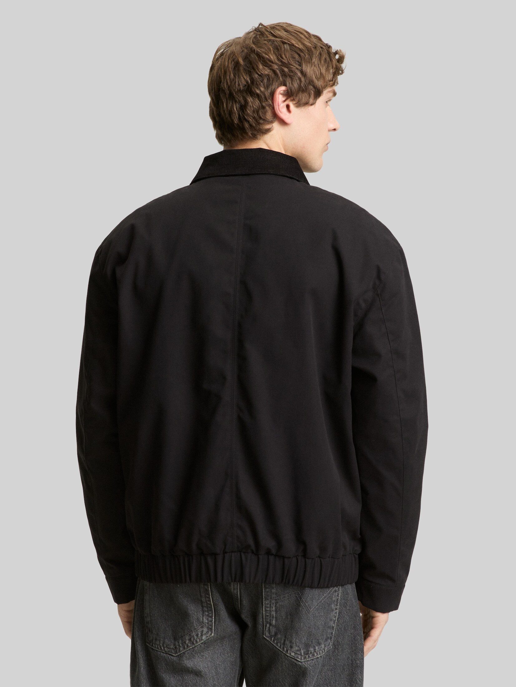 TOM TAILOR Denim Winterjacke Jacken Relaxed Fit Jacke mit Cord-Kragen