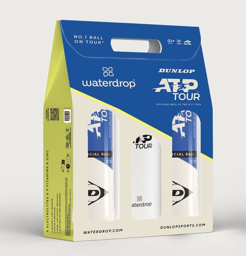 Dunlop Tennisball ATP Tour Waterdrop Promotion - offizieller Spielball auf der ATP Tour