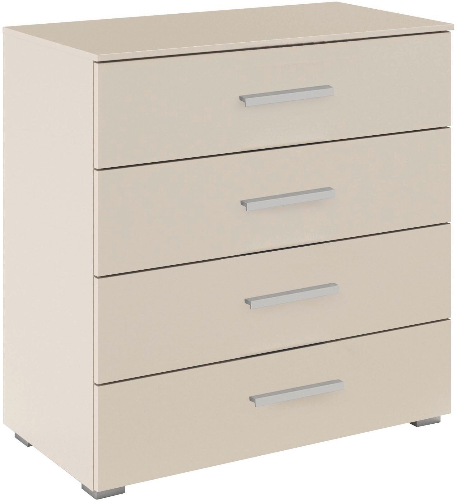 rauch Schubkastenkommode Sideboard Kommode Schubkastenkommode KOLUNA mit Dekorfront (Breite 80 cm), vier große und geräumige Schubladen mit viel Stauraum MADE IN GERMANY