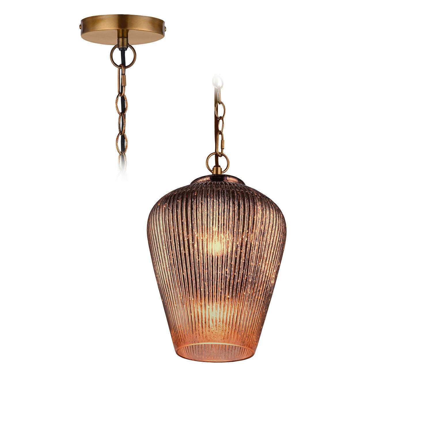 Mirabeau Hängeleuchten Hängelampe Velimar braun günstig online kaufen