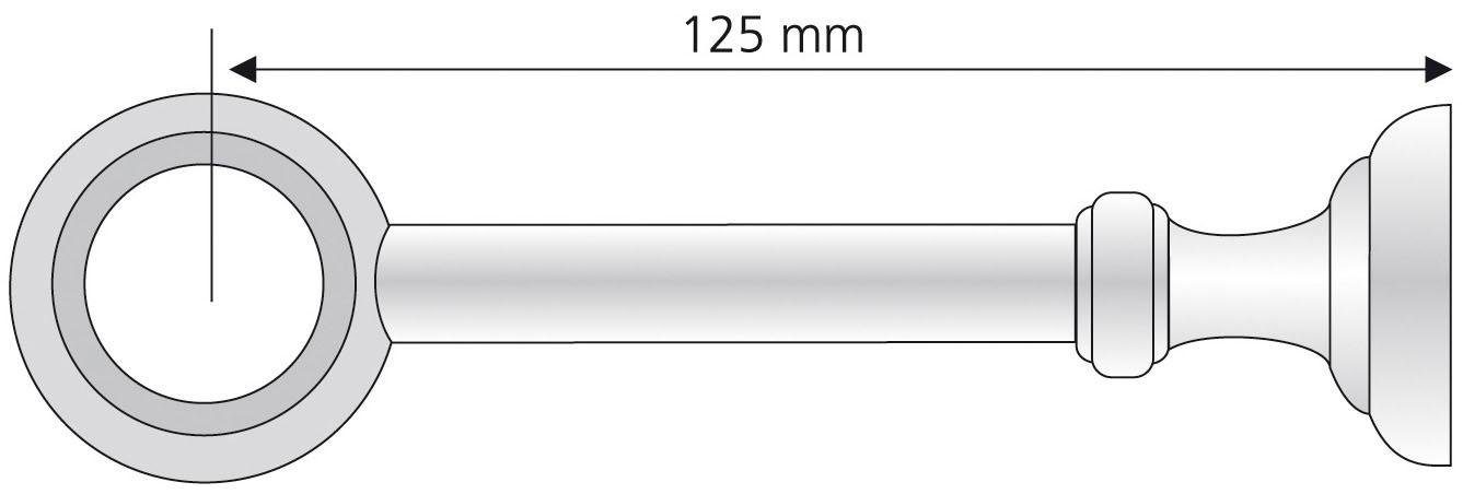 Liedeco Träger Thüringen, Gardinenstangen, (1-St), für Gardinenstangen Ø 28 mm