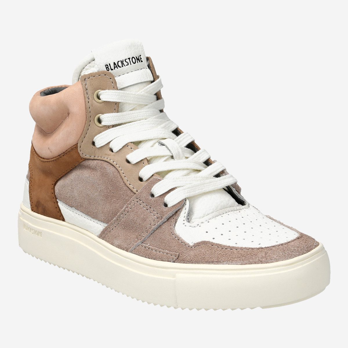 Blackstone YL52 BONE BROWN, Sneaker in Beige kombiniert für Damen Sneaker