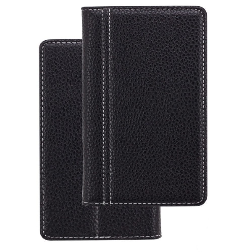 Fashion Handytasche Original Book Case Handyhülle für Wiko U Feel Prime Schwarz Schutz (Book Cover)