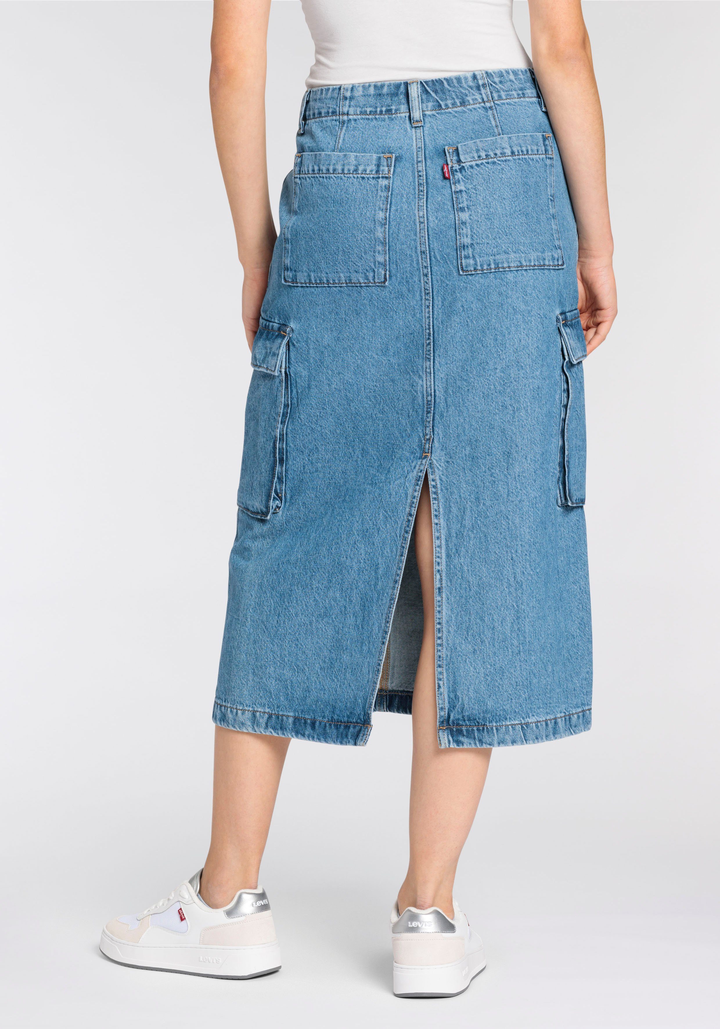 Levi's® Jeansrock CARGO MIDI SKIRT MED IN