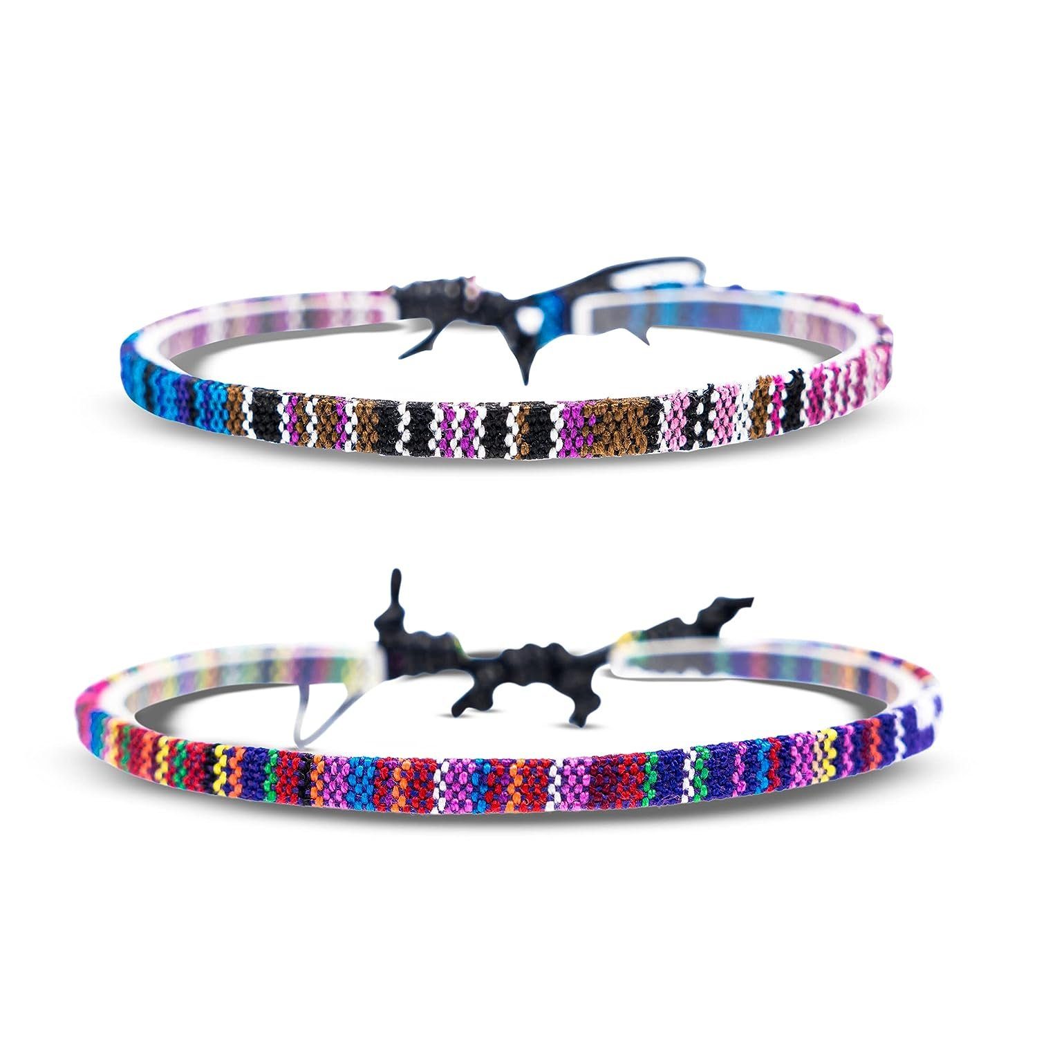Made by Nami Freundschaftsarmband Surfer Armband 2-er Set Boho Schmuck (Set, 2), Ethno Hippie Style Freundschaftsarmbänder