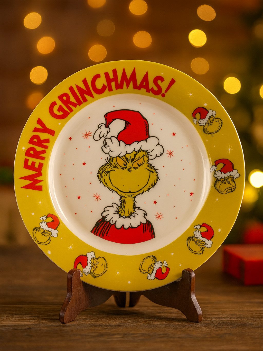 United Labels® Dekoteller The Grinch Weihnachtsteller Merry Grinchmas Weihnachten 26,5 cm