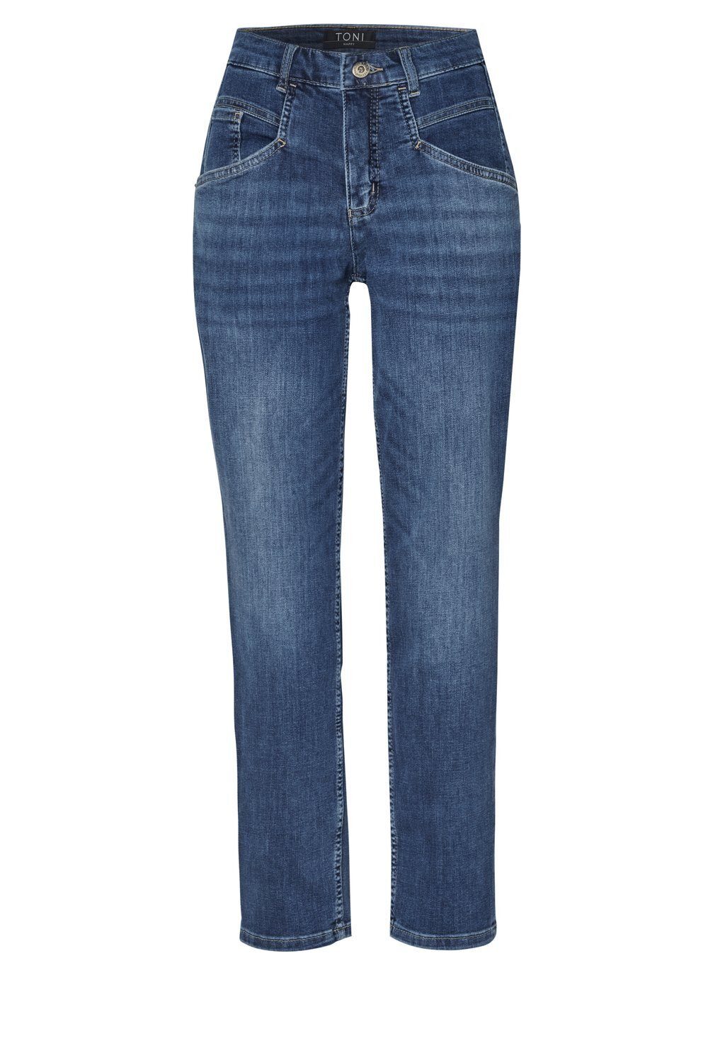 TONI Comfort-fit-Jeans Happy mit Oberschenkelweite mittelblau 554 - entspannter