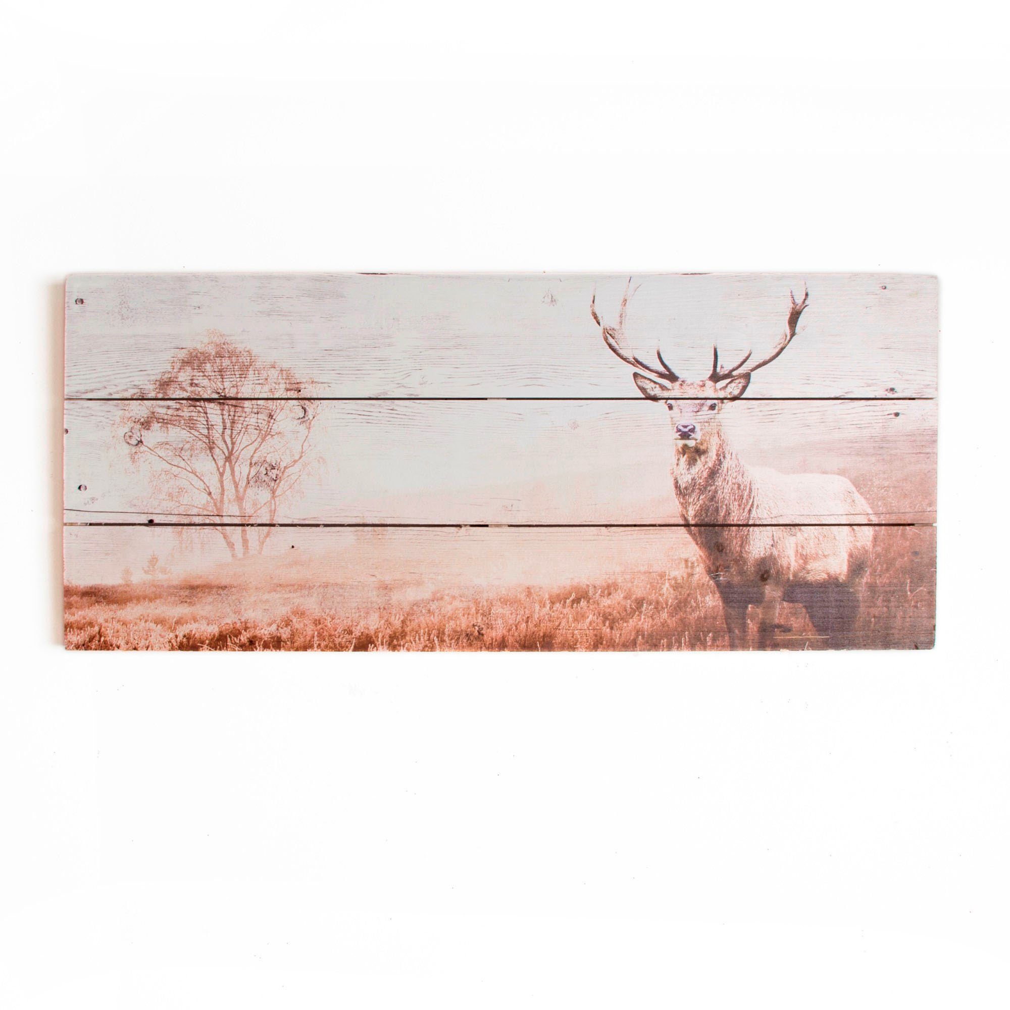 the Stag, for Hirsche Art home Holzbild