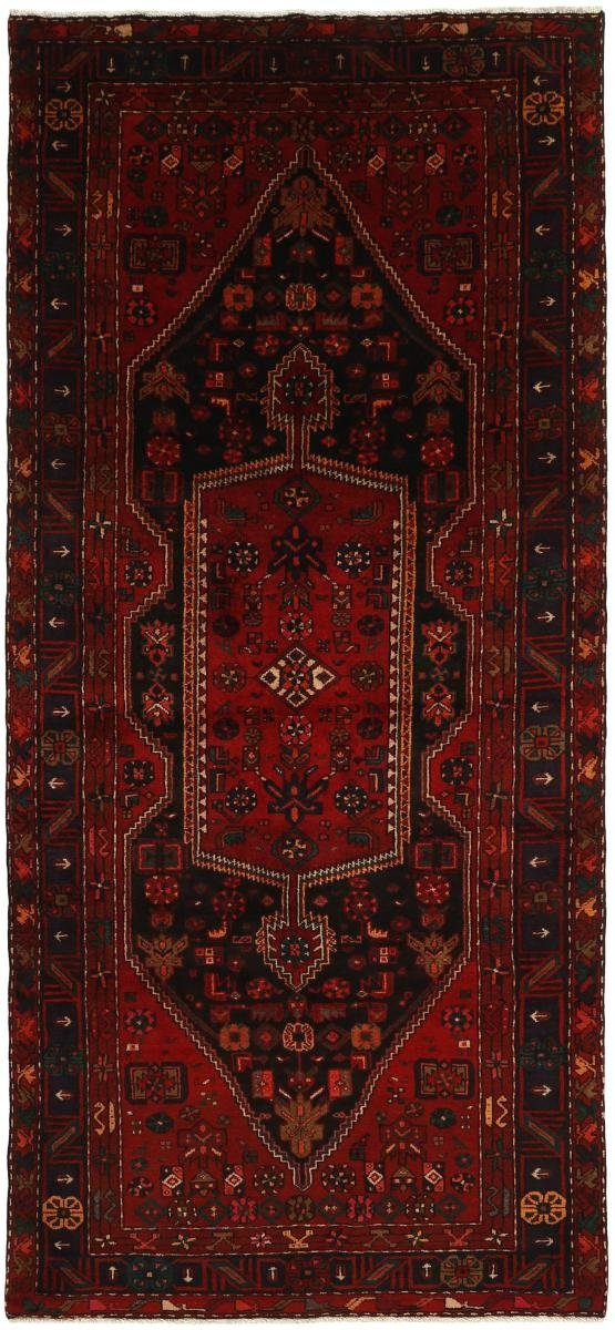 Orientteppich Zanjan 148x323 Handgeknüpfter Orientteppich / Perserteppich Läufer, Nain Trading, rechteckig, Höhe: 12 mm