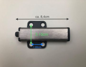 NELI Möbelbeschlag Drucktüröffner passend für Ikea Schränke (z.B. Besta) - Push to open (2 St)