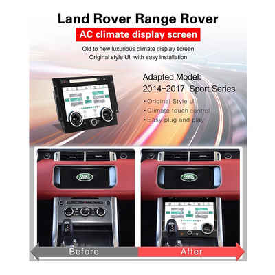 TAFFIO F. Land Rover Range Rover Sport 2013- 2017 10"Touch AC Kontrollpanel Navigationsgerät