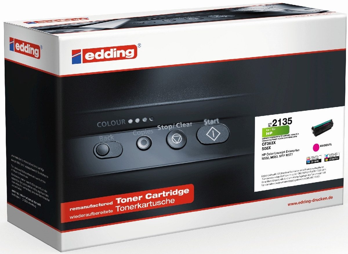 edding Tonerpatrone Tonerkartusche kompatibel mit HP CF363X magenta