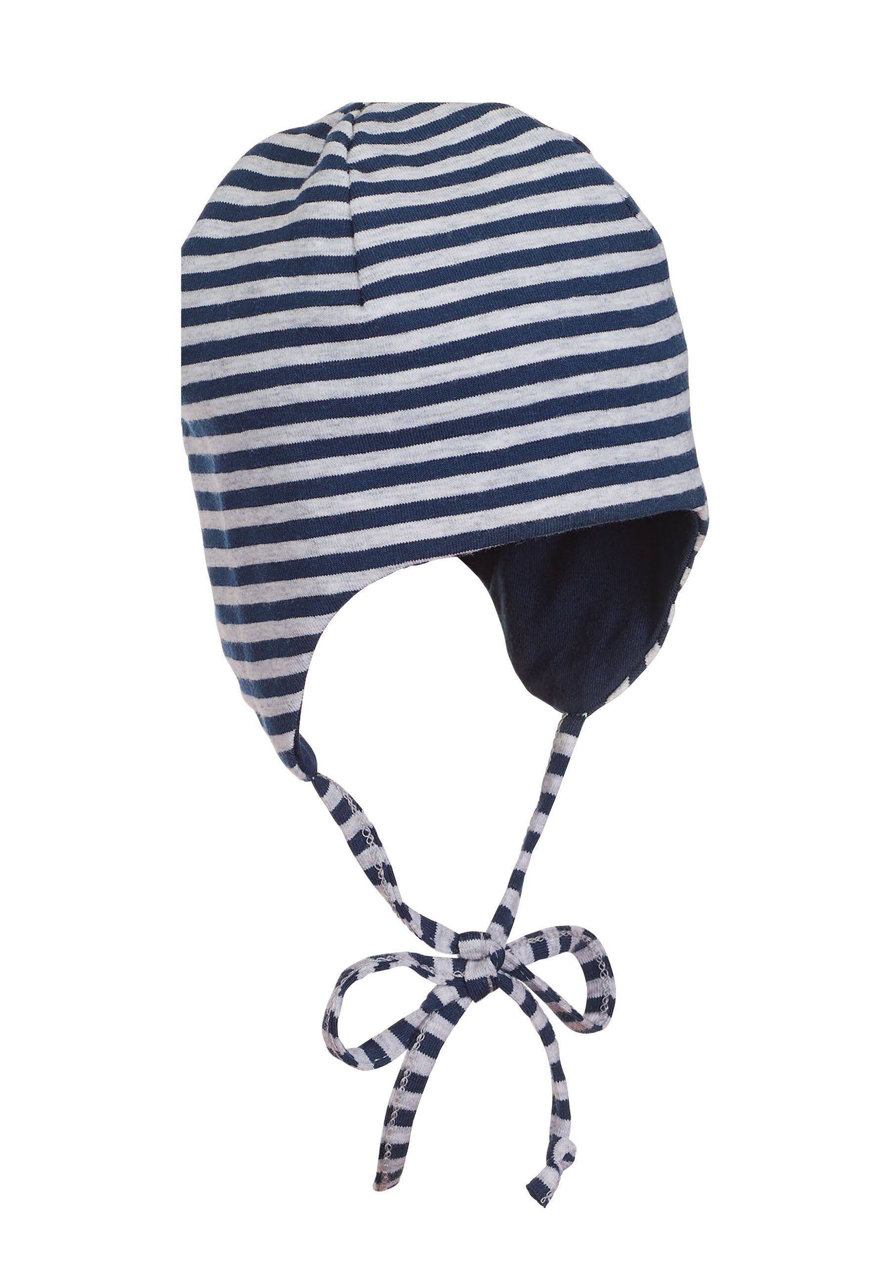 Sterntaler® Schlupfmütze OCS Wende-Mütze (1-St) Babymütze aus Baumwolle mit Bindeband und Ohrenklappen