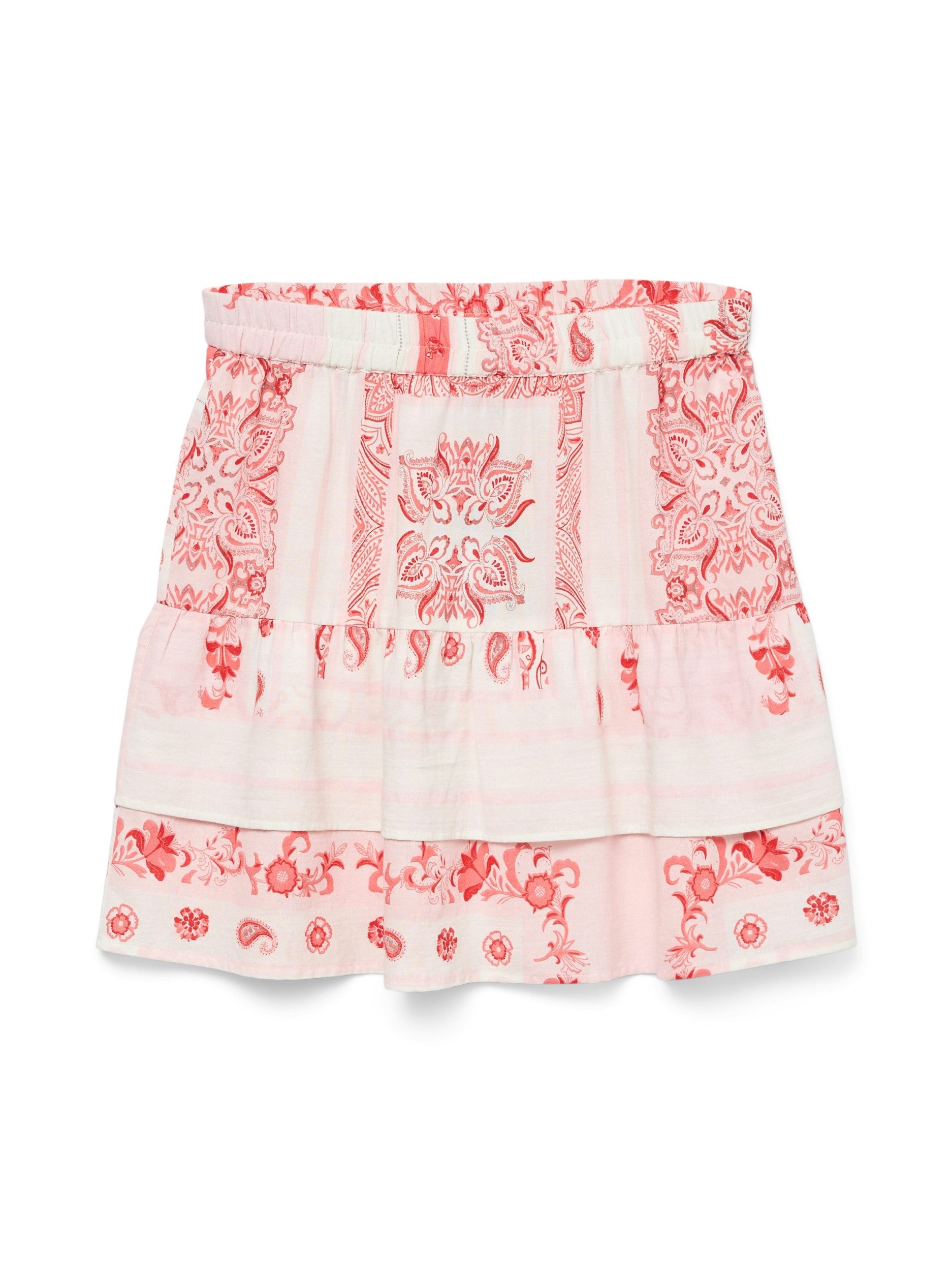 Vero Moda Bleistiftrock VMMILAN OMIA HW SHORT SKIRT WVN GA Pink-A-Boo/Omia