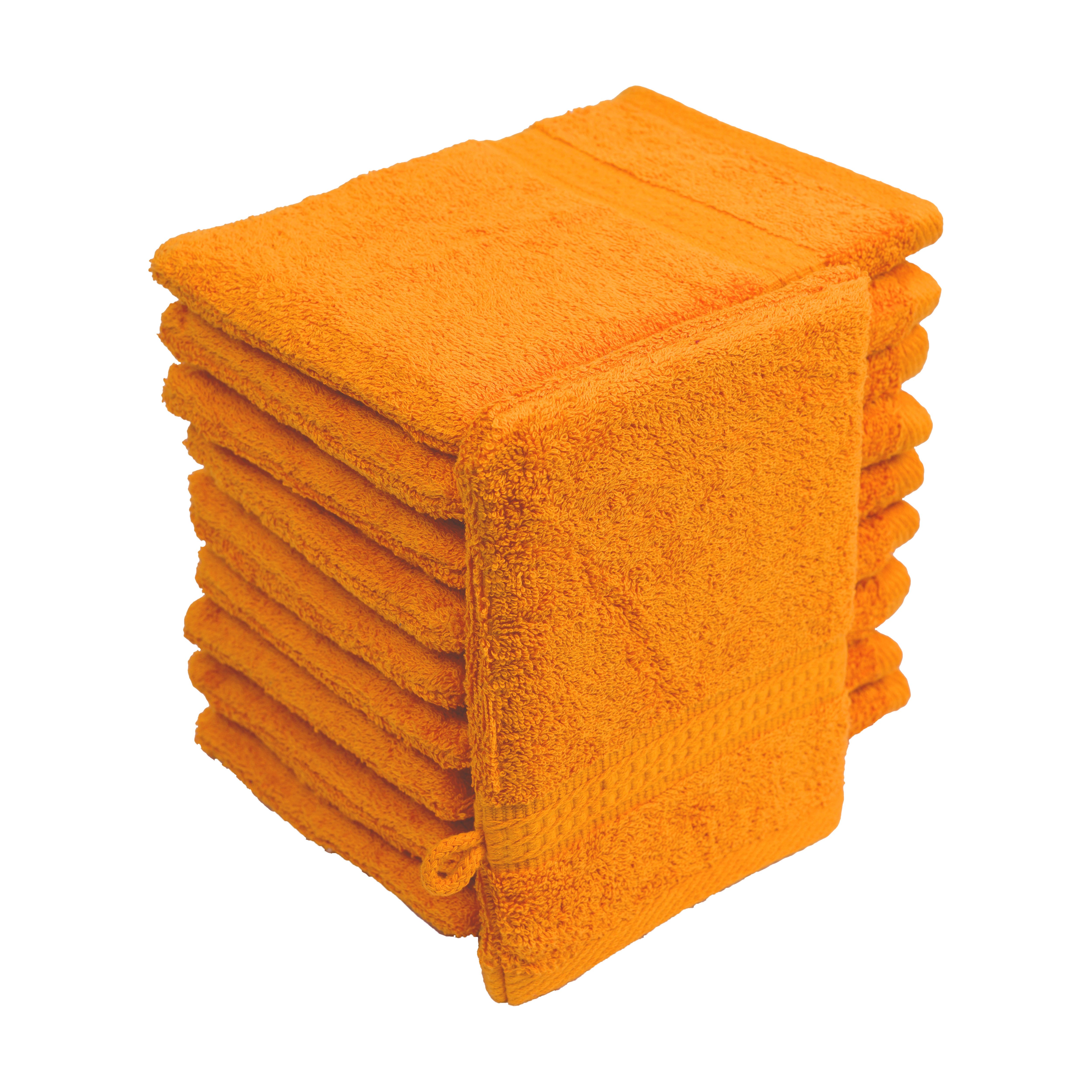 Hometex Premium Textiles Waschhandschuh in Premium Qualität 500 g/m², Feinster Frottier-Stoff 100% Baumwolle, (10er Set), weich, saugfähig, extra schwer & flauschig - TEST BILD TOP MARKE 2025