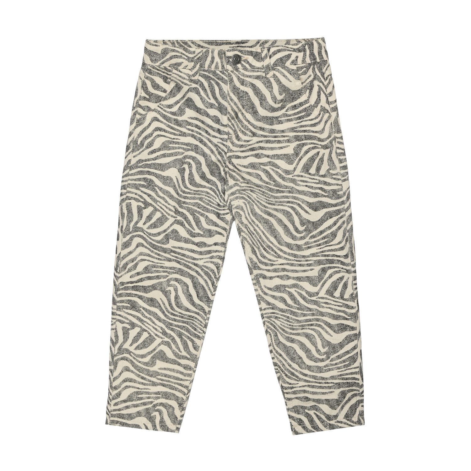 Minymo 5-Pocket-Jeans Minymo Mädchen Hose aus 100 % Baumwolle mit Allover-Zebramuster