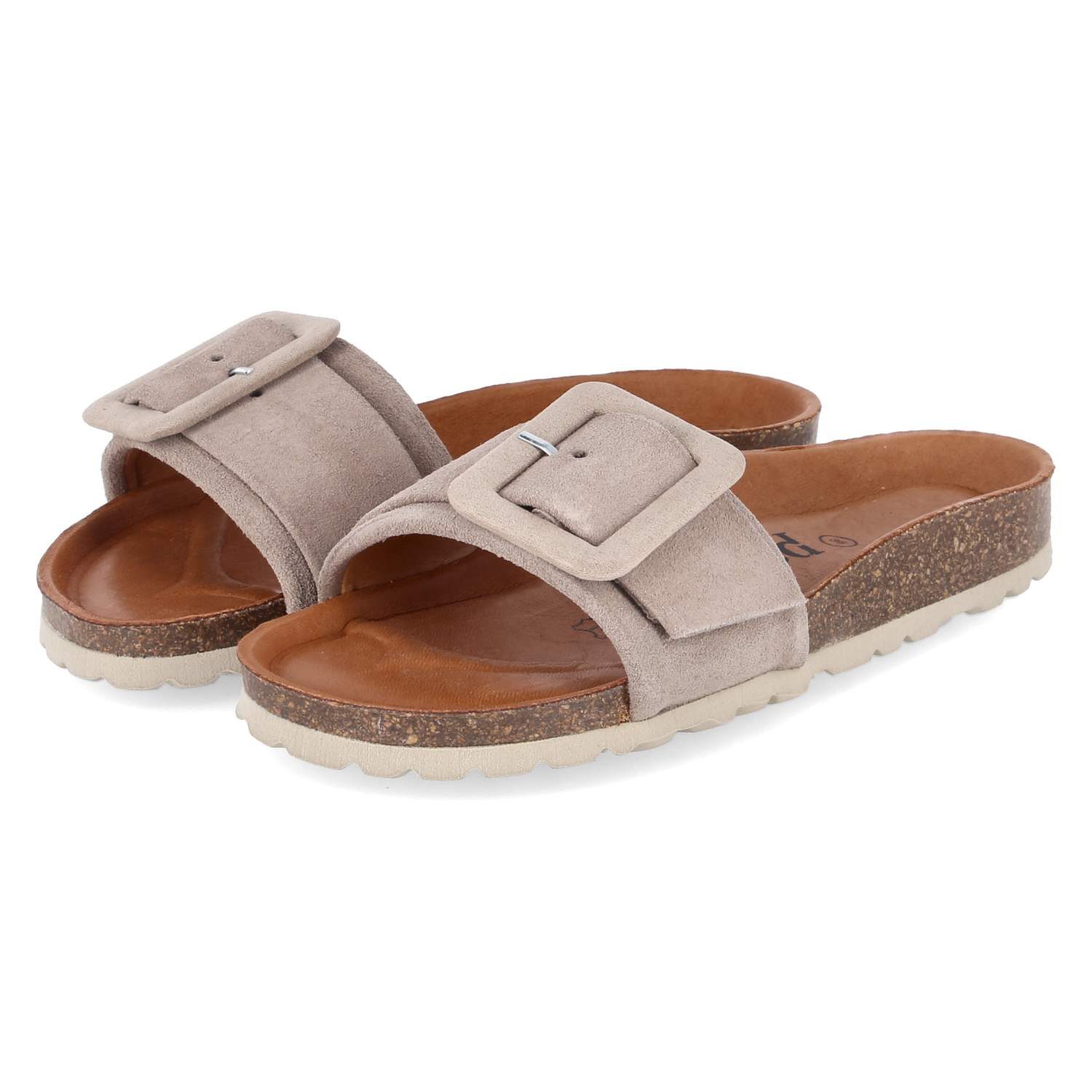 Palado Palado PALA-251-781123-05 Damen Rauleder grey Pantolette