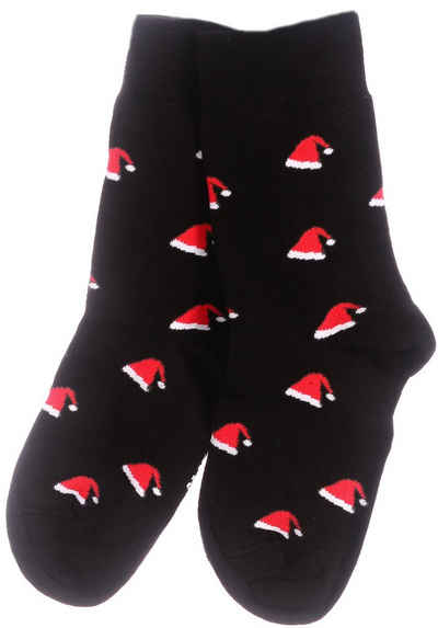 Martinex Socken »1 Paar Socken lustige bunte witzige Strümpfe Damen Herren Kinder 35 38 39 42 43 46 bunt Weihnachtssocken«