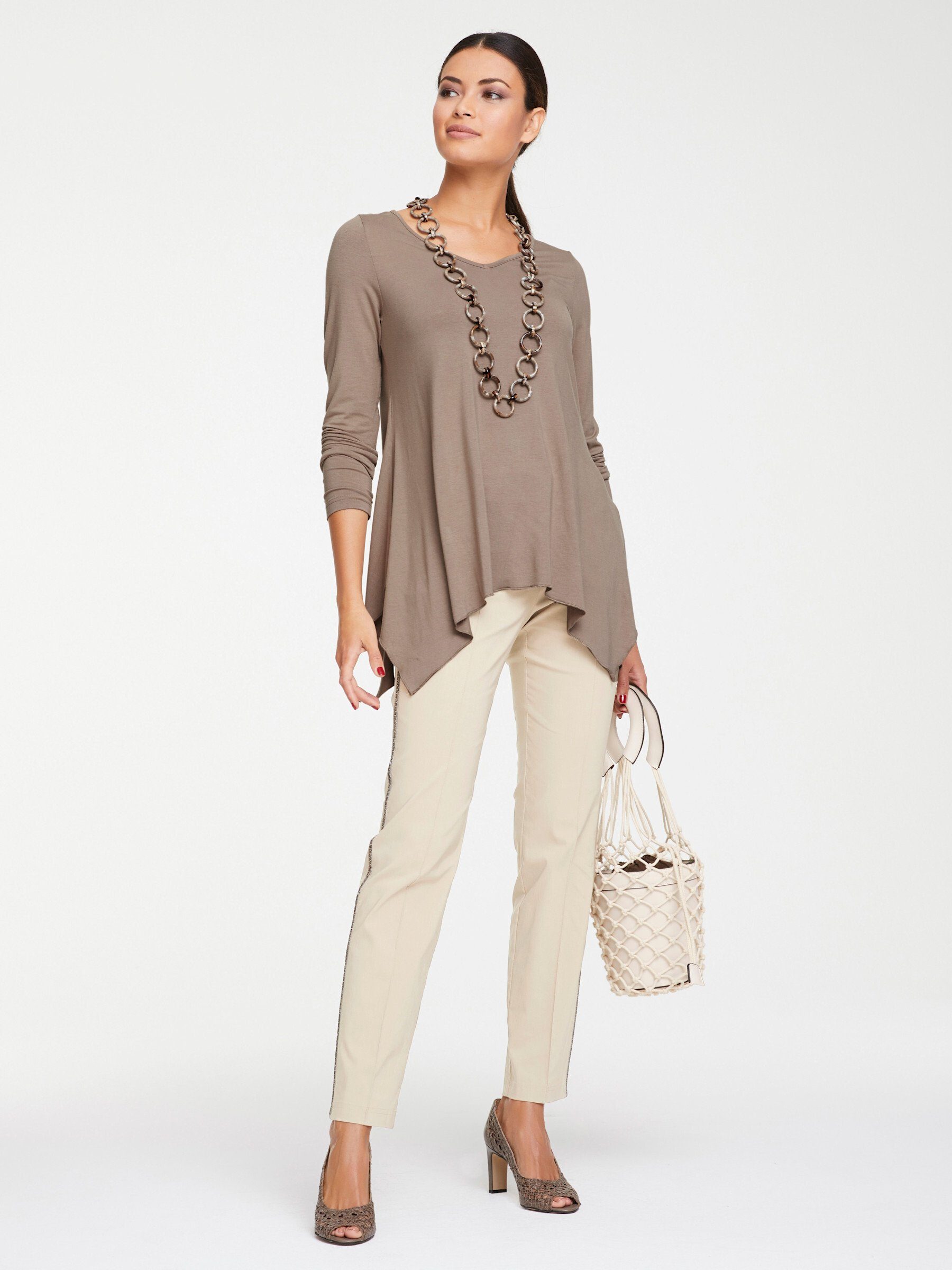 heine T-Shirt taupe