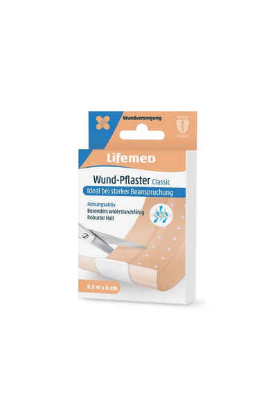 LifeMed Wundpflaster Lifemed Wund-Pflaster 0,5 m x 6 cm hautfarben Classic