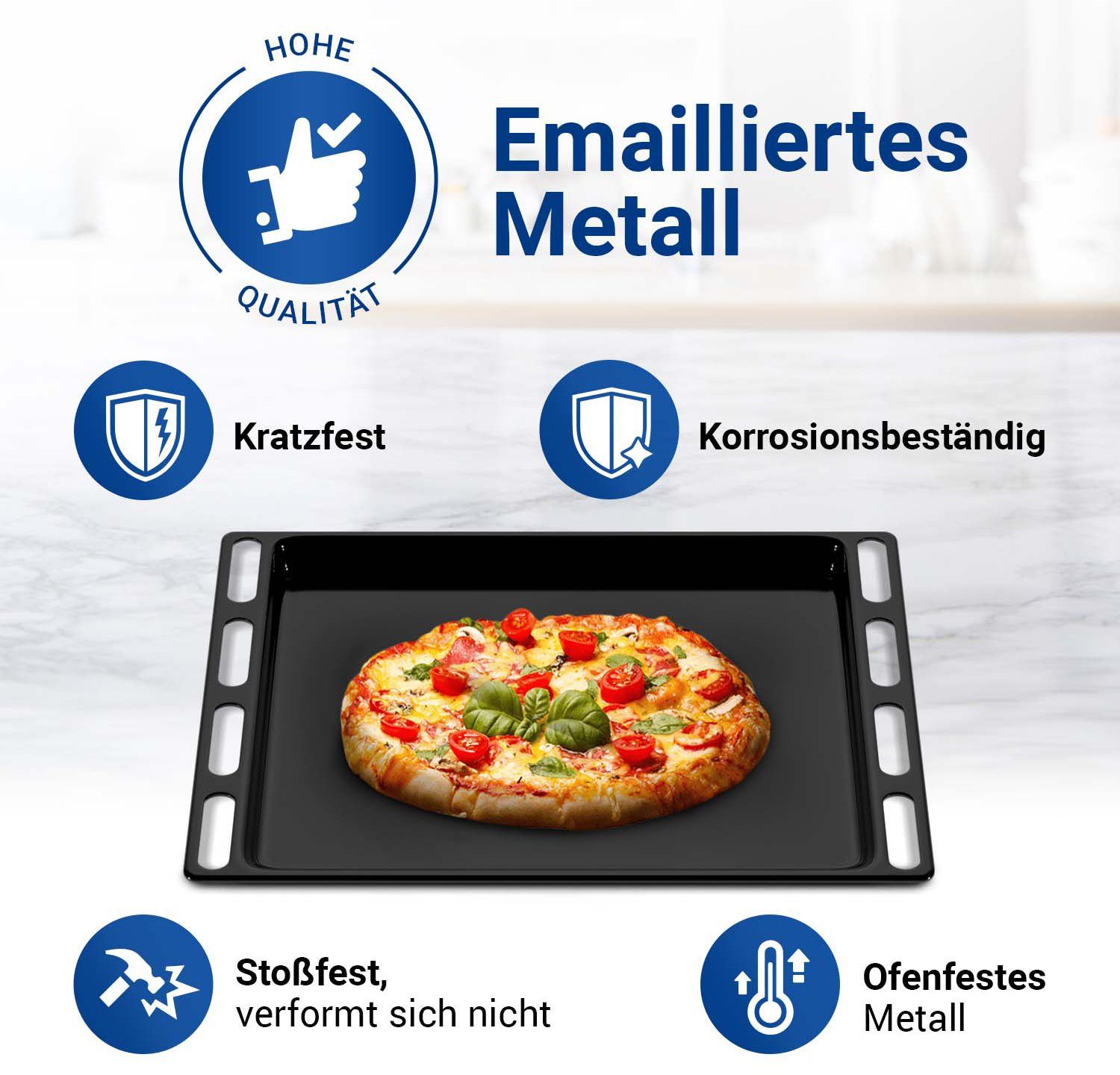 Whirlpool Backblech Fettpfanne C00137834, emailliert, 446 x 366 x 24 mm emailliert für Backofen