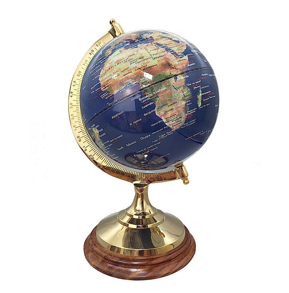 Dekoobjekt Globus, Erdglobus, physischer Tischglobus 34 cm