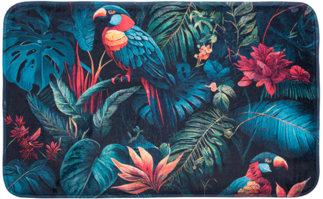 Sanilo Badematte mit Motiv, viele schöne Badteppiche zur Auswahl, rutschhemmend beschichtet, waschbar, schnelltrocknend, Polyester, rechteckig, sehr weich, hochwertig & modern, 50 x 80 cm oder 70 x 110 cm