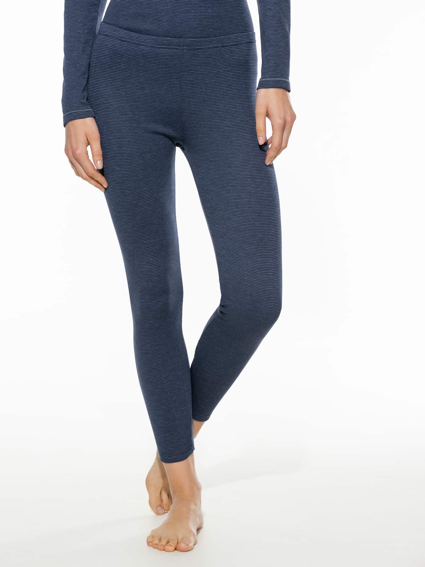 Walbusch Thermohose Damen Thermo-Hose Lang Baumwollmix innen angeraut Thermohose schlauchgestrickt, ohne Seitennähte, wärmt, waschbar 60°
