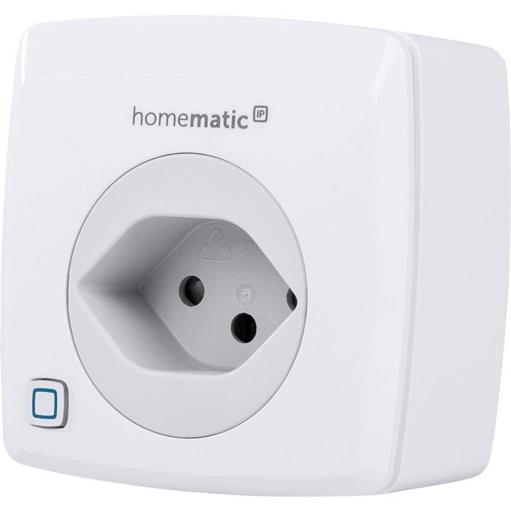 Homematic IP Schalt-Mess-Steckdose (CH für die Schweiz Smart-Home-Steuerelement, mit Messfunktion