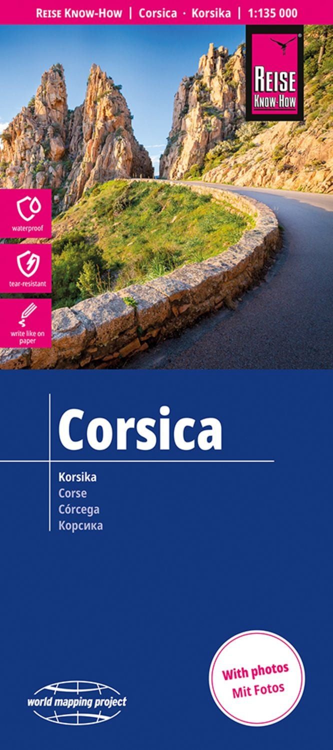 Reise Know-How Landkarte Korsika, Corsica (1:135.000) / diverse