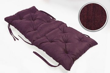 sunnypillow Bankauflage Bankauflage Stuhlkissen viele Farben und Größen zur Auswahl, 40 cm x 40 cm x 40 cm violett