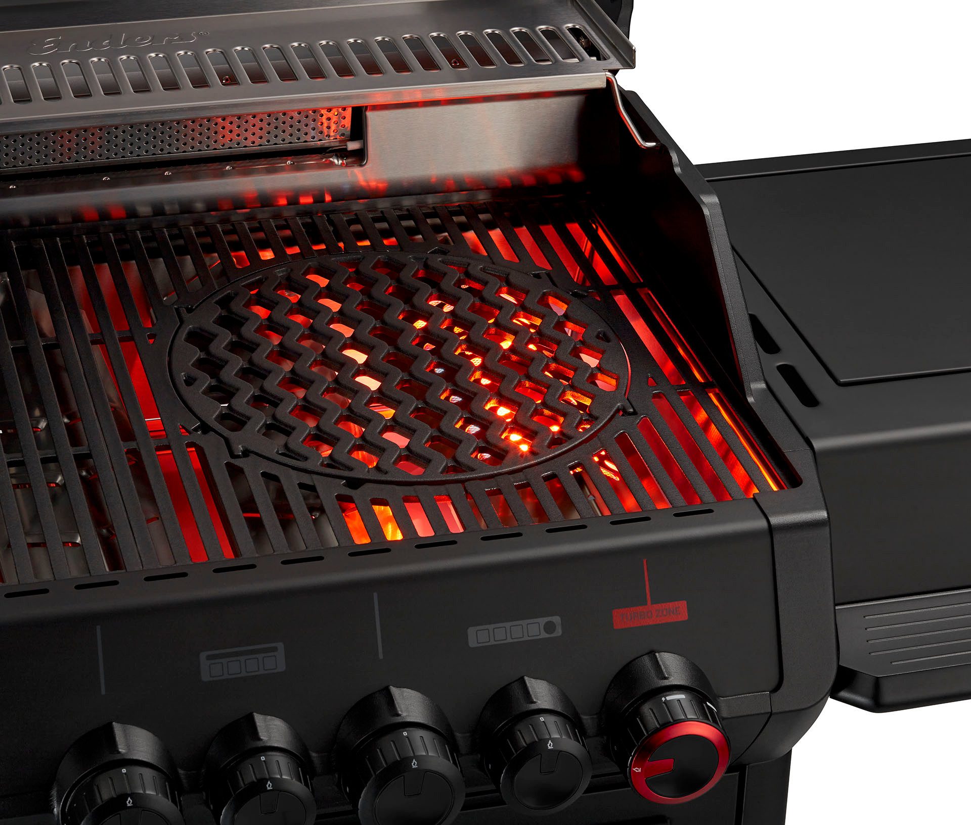 Enders® Gasgrill Monroe Pro 4 SIKR Turbo Shadow inkl. Seargrate – Bild 4 von 5