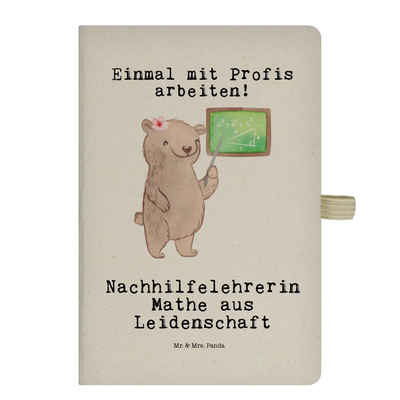 Mr. & Mrs. Panda Notizbuch Nachhilfelehrerin Mathe Leidenschaft - Transparent - Geschenk, Notizh Mr. & Mrs. Panda, Edel bedruckt