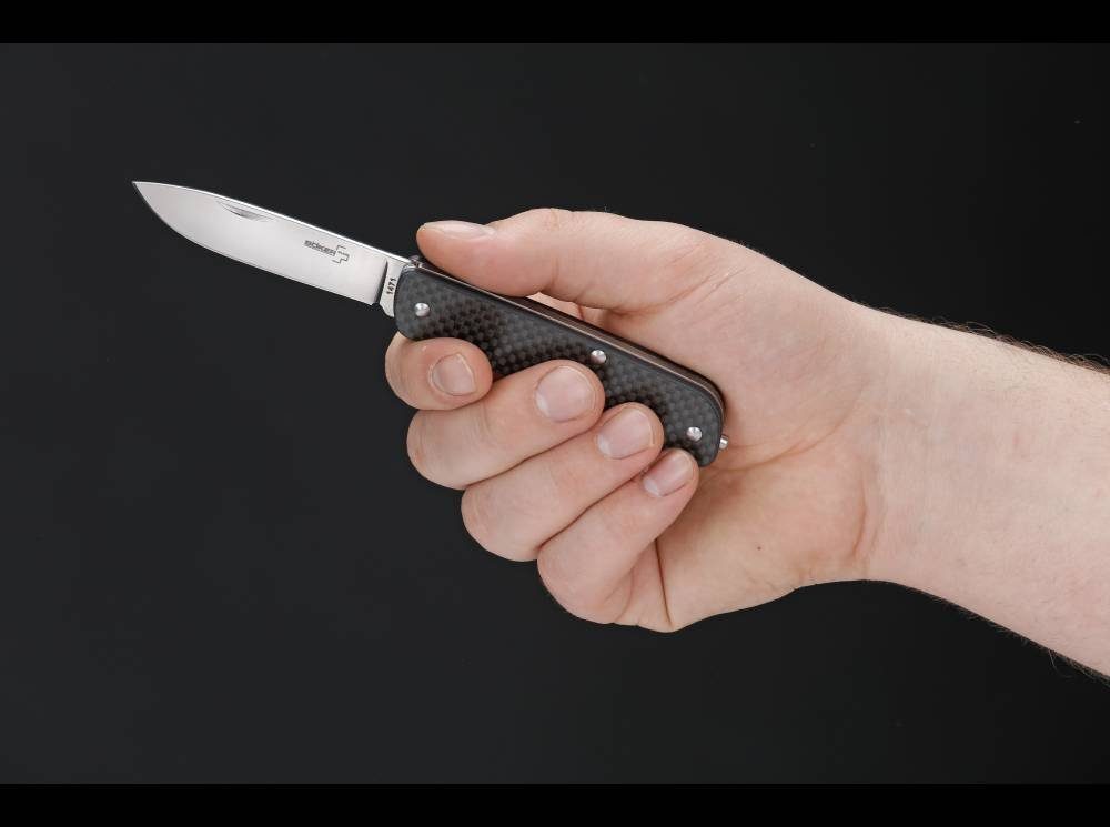Böker Plus Taschenmesser Tech 1 EDC Slipjoint Carbon Tool Messer