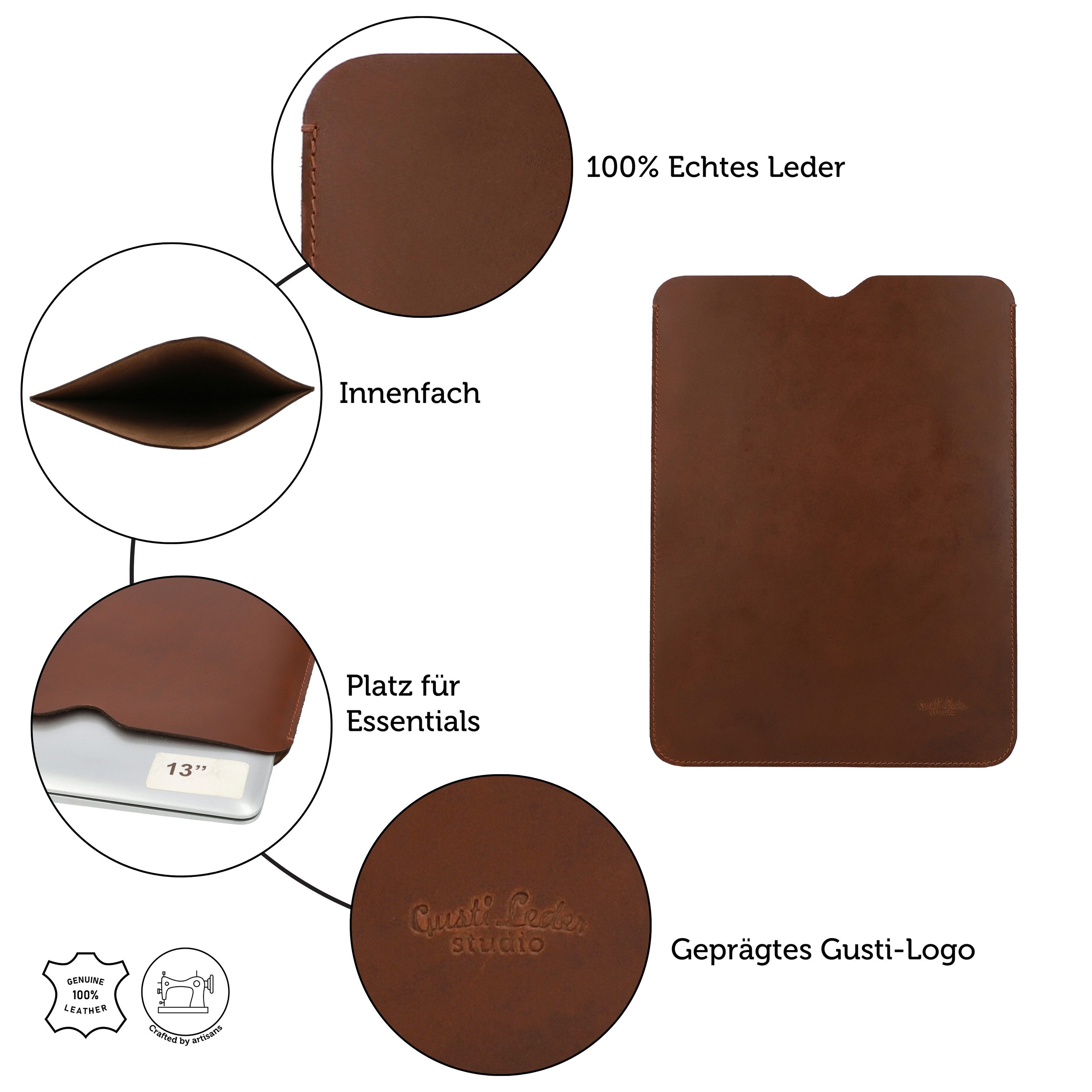 Gusti Leder Laptoptasche Gusti Leder Laptoptasche Lucio S