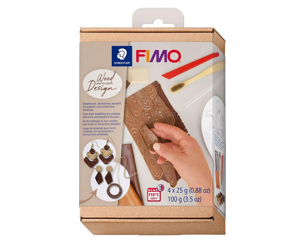 Thumbnail - STAEDTLER Modelliermasse STAEDTLER FIMO Modeliermasse Holzeffect - Ofenhärtend - 9 Teiliges Set