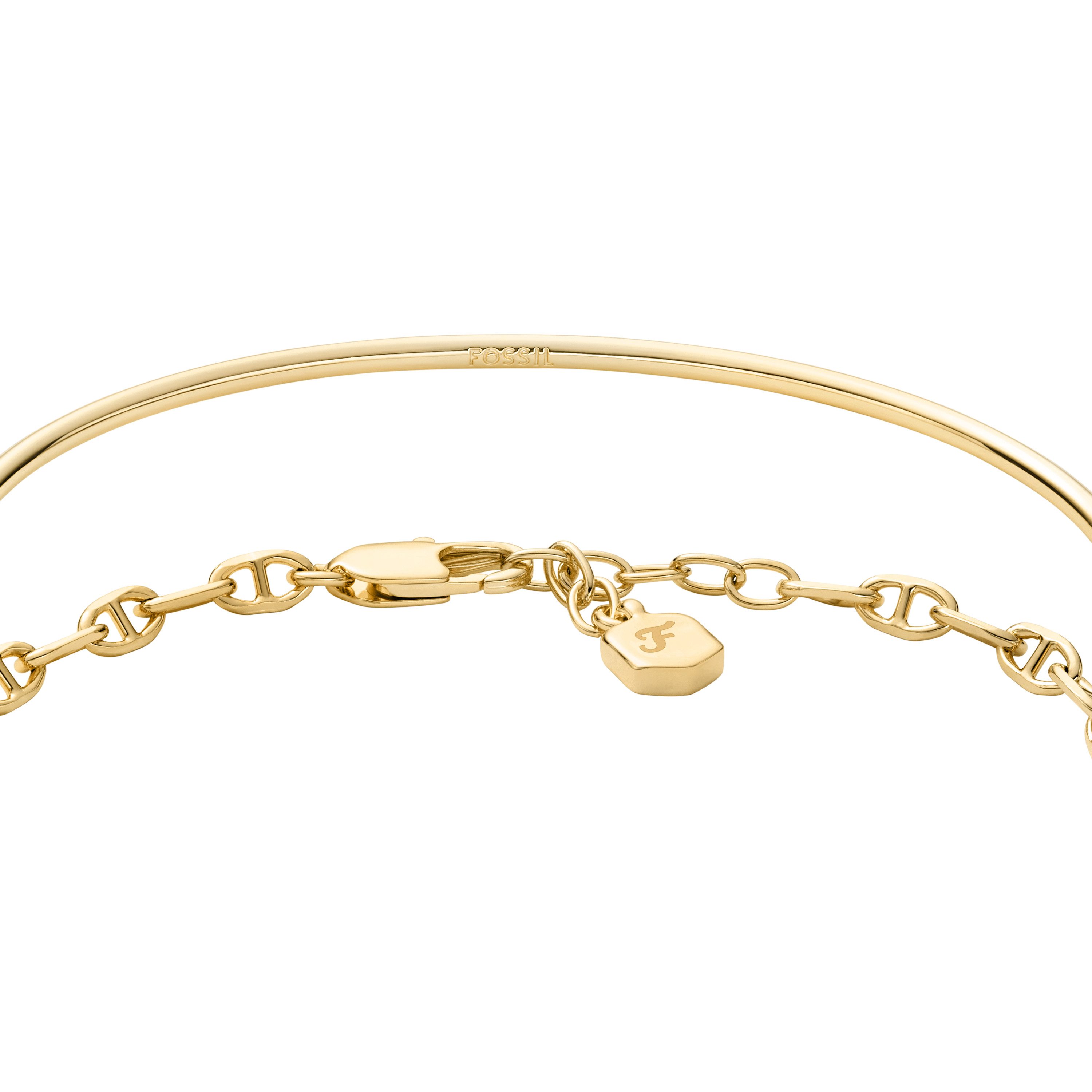 Fossil Armband Set Multipack Schmuck Geschenk Metall JEWELRY (Set, 2-tlg), mit Zirkonia (synth)