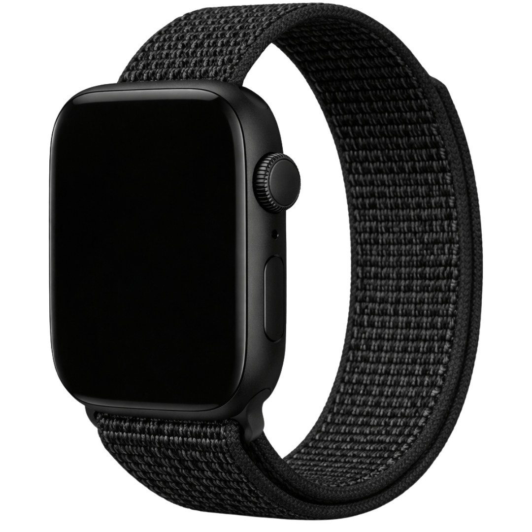 SmartUP Smartwatch-Armband für Apple Watch 11 10 9 8 7 6 5 4 3 2 SE Ultra Nylon Sport Ersatzband, kompatibel mit allen Apple Watch Modellen, atmungsaktives Nylon
