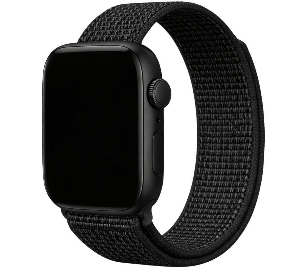 SmartUP Smartwatch-Armband für Apple Watch 11 10 9 8 7 6 5 4 3 2 SE Ultra Nylon Sport Ersatzband, kompatibel mit allen Apple Watch Modellen, atmungsaktives Nylon