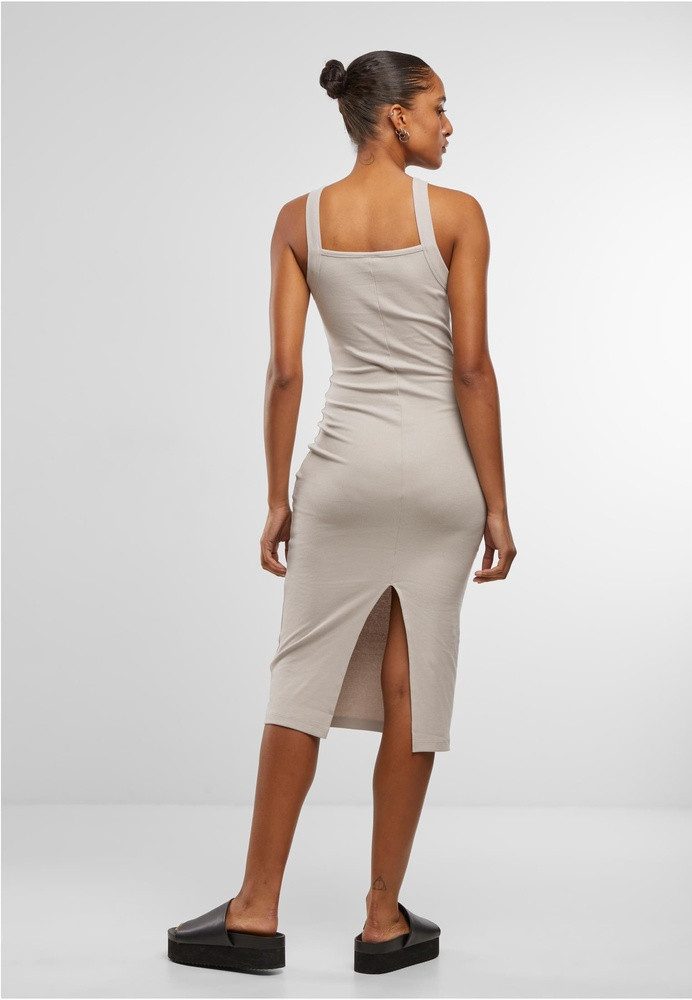 URBAN CLASSICS Midikleid Ladies Midi Rib Jersey Dress