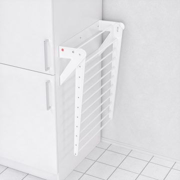 Hailo Wandwäschetrockner OS Anbau-Wäschetrockner, weiß klappbar stabil einfache Wandmontage Laundry Area