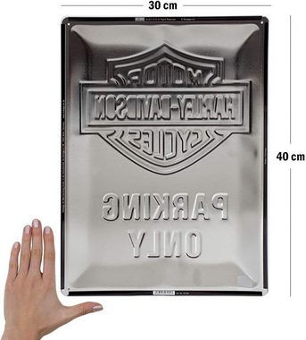 Nostalgic-Art Metallschild Blechschild 30 x 40 cm - Harley-Davidson - Parking Only