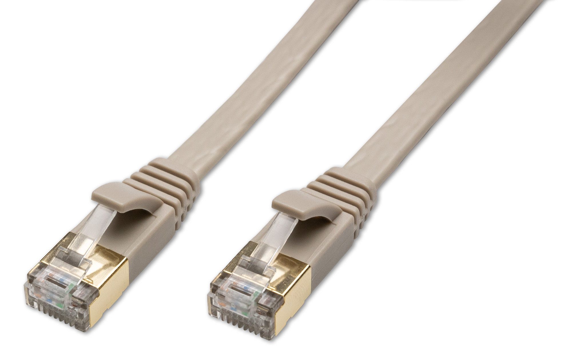CAPTIVA Kabel Patchkabel CAT 8 Kabel für Netzwerk, LAN und Ethernet 10m grau Computer-Kabel