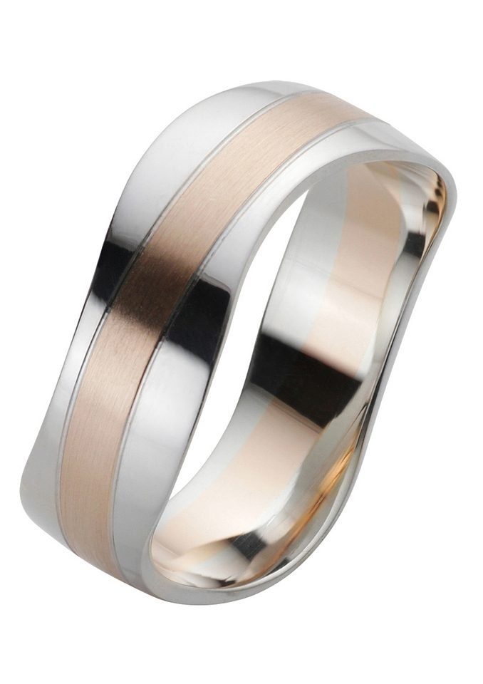 Firetti Trauring Schmuck Geschenk Gold 375 Hochzeit Ehering Trauring "LIEBE", Made in Germany - mit o. ohne Brillant/Diamant