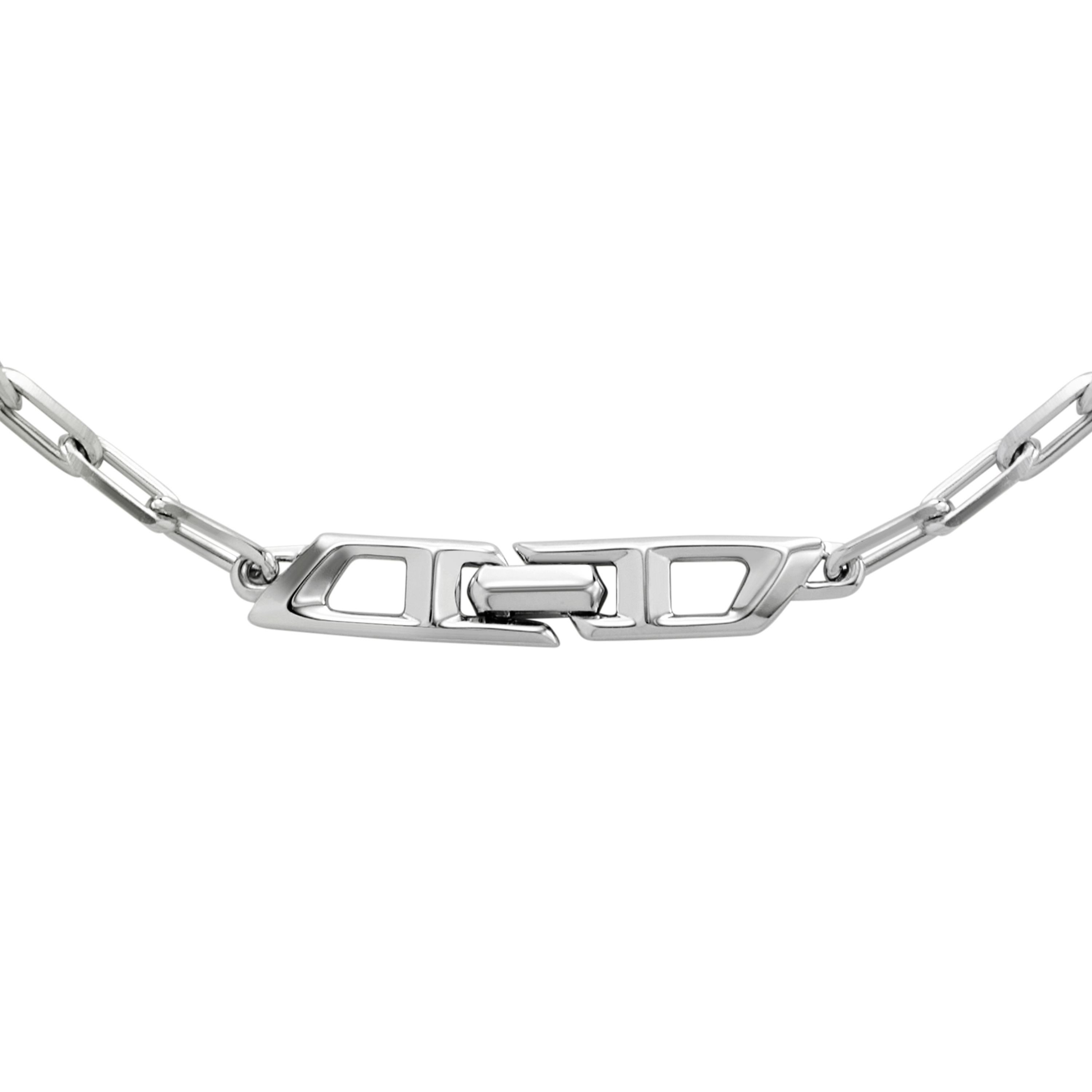Diesel Kette mit Anhänger Schmuck Geschenk Silber 925 Halsschmuck D LOGO