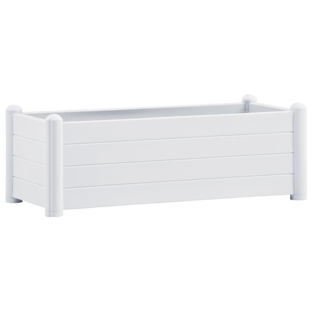 vidaXL Hochbeet Garten-Hochbeet PP Weiß 100x43x35 günstig online kaufen